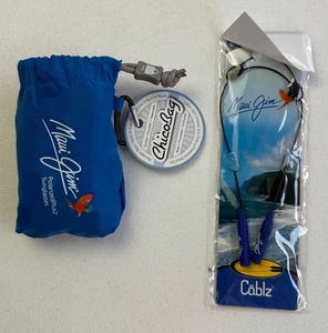Gafas de sol Maui Jim Retainer Cablz talla única + bolso de compras azul reutilizable NUEVO - Imagen 1 de 13