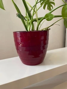 Beautiful red vase for your outdoor/indoor plants - elegant design - Picture 1 of 2
