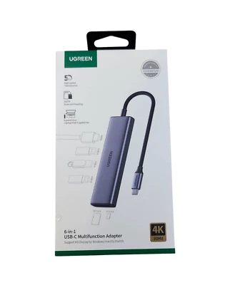 UGreen 6 in 1 USB-C Multifunction Adapter - New - Image 1 of 4