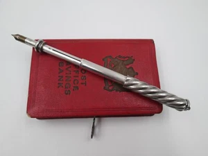 Antique Sterling Silver Dip Pen & Propelling Pencil 1880s MADE IN ENGLAND - Picture 1 of 10