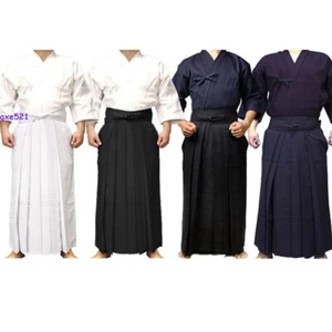 Costume unisex Kendo Aikido Hapkido Hakama spada combattimento cosplay - Foto 1 di 3