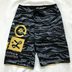 LNG Research Group - Gray Camo Board Shorts - Size 28 - Swim Trunks - Picture 1 of 6