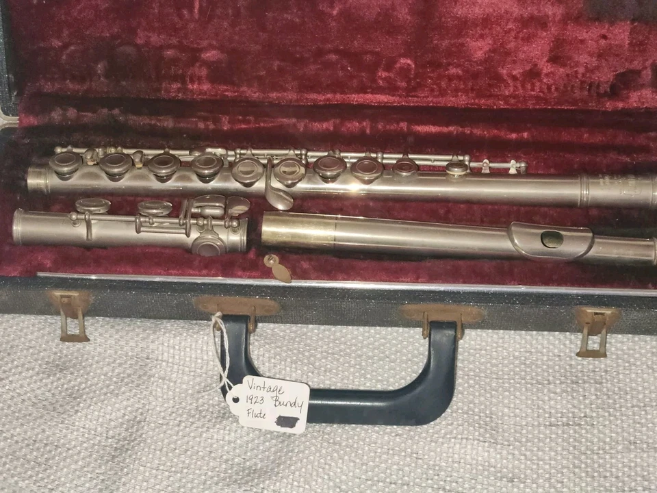 复古邦迪长笛 Selmer, Elkhart 印第安纳州美国原装盒 SN 133441 — 第 1/4 张图片