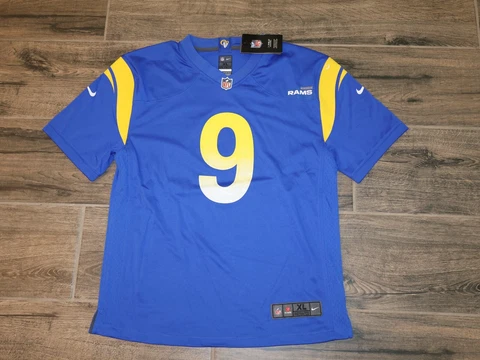 NWT Mathew Stafford Los Angeles Rams Nike #10 NFL Football Jersey Youth XL 18/20 Cover