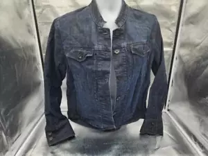 Levi Strauss Signature Trucker Jean Jacket Men' XL Black Denim Cotton Button New - Picture 1 of 1