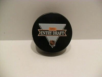 Disco de hockey del draft de la NHL 1991 - ¡TOTALMENTE NUEVO!  Buffalo Sabres Eric Lindros #1 Pick Foto 1 de 2