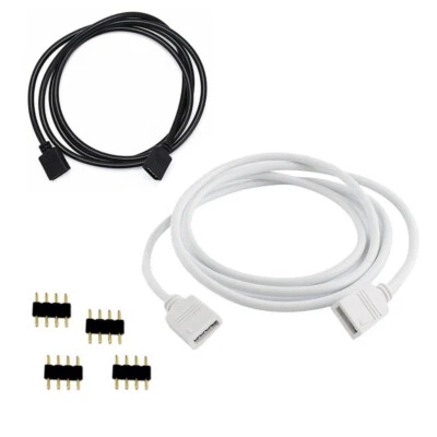 10M 5M 3M 2M 1M 30CM 5 PIN 4 pin led connector Wire for RGBW RGB LED Strip - Image 1 of 4