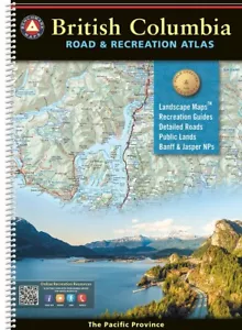 Colombie-Britannique, Canada, Atlas des routes et des loisirs, référence, 2024 relié en spirale - Photo 1 sur 2