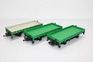 LGB Spur G 4010 Niederbordwagen grün ** 3 Stück ** (R44) - Bild 1 von 7