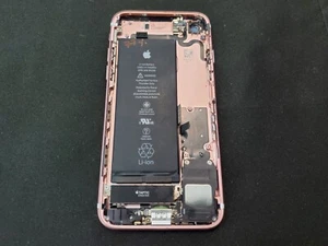 iPhone 7 Rose Gold Back Housing Replacement With Small Parts Original OEM (C8) - Picture 1 of 6