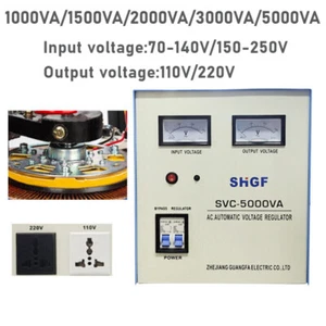 1/1.5/2/3/5KVA 110V/220V Salida AC Regulador Hogar Automático Estabilizador de Voltaje - Imagen 1 de 16