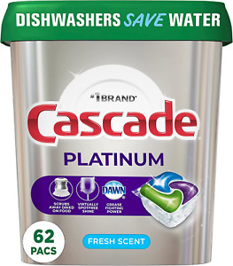 Platinum Dishwasher Pods, Detergent, Soap Pods, Actionpacs with Dishwasher Clean