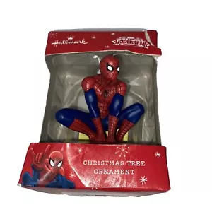 Decorazione albero di Natale vintage Hallmark Spider-Man 2015 blu rosso 3" - Foto 1 di 9