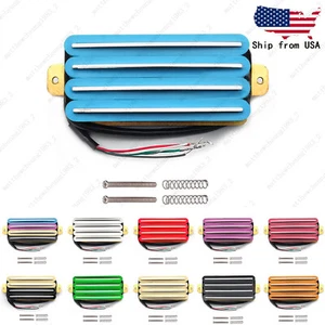 Guitarra de 2 hojas dobles pista de alto rendimiento tipo cuatro bobinas Humbucker pastilla multicolor - Imagen 1 de 14