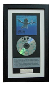 NIRVANA Nevermind CLASSIC CD ALBUM GALLERY QUALITY FRAMED+EXPRESS WORLD SHIP - Picture 1 of 8