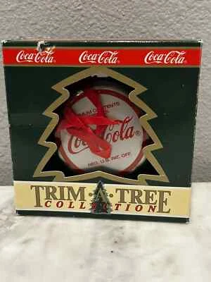 Coca Cola Trim a Tree Collection Santa Claus Tin Ornament Coke Vintage - Image 1 of 4