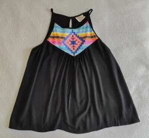 AS NEW Black Embroidered Top MAMBO Size 12 Post $5 *Z - Picture 1 of 4