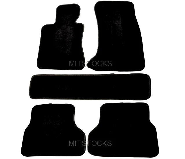 APTO PARA BMW E60 SERIE 5 2004 - 2009 ALFOMBRA NYLON NEGRO ALFOMBRILLA 5 PIEZAS NUEVO Foto 1 de 1