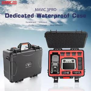 Waterproof Hard Shell Carrying Case Box For DJI MAVIC 3 PRO/RC/RC PRO Drone - Picture 1 of 12