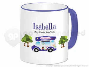 Personalised Gift Ice Cream Van Mug Cone Scoop Driver Vendor Novelty Present #1 - Foto 1 di 19