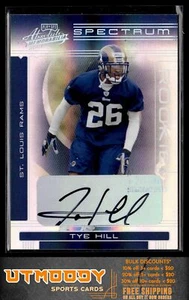 2006 Playoff Absolute Memorabilia 194 Tye Hill Spectrum Silver Auto Rams #/150 - Bild 1 von 2