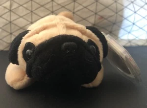 NEU Ty Original Beanie Babies Pugsly the Dog 1996 Retired - Bild 1 von 7