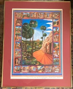 Vintage Francis of Assisi by Artist John August Swanson Framed Signed 2002 Art - Afbeelding 1 van 19