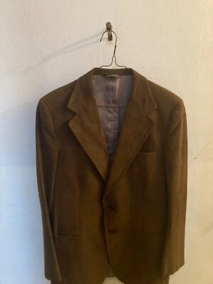 Chaqueta de manga larga de gamuza marrón Halston de Neiman-Marcus para hombre, grande, vintage, años 70 Foto 1 de 4
