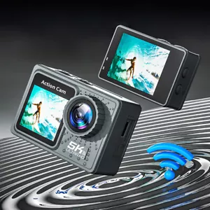 5K 4K 60FPS Action Camera Dual Screen WIFI 170° Wide Angle with Remote Control - Picture 1 of 12