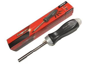 Snap On NEW Custom Ratcheting Screwdriver DARK TITANIUM And PEARL WHITE SSDMR4B - Picture 1 of 8