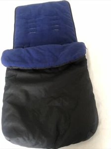 Baby Travel Car Seat Footmuff - Black\Blue - Picture 1 of 6