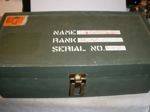 Hasbro GI Joe Wooden Footlocker Green Storage Box - Picture 1 of 7