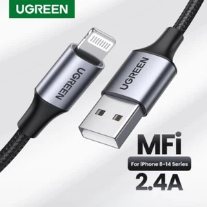 UGREEN MFi-Certified USB Lightning Cable 2.4A Fast Charging For iPhone 14 13 12 - Picture 1 of 11