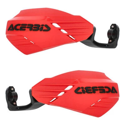 Déflecteurs Ouverts ACERBIS Rouges/Noirs Linear pour Kawasaki 450 KX 2020-2025 - Photo 1/4