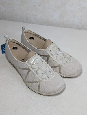 Skechers Women's Breathe-Easy-A-look Mary Jane Flat Natural Size 10 - Image 1 of 4