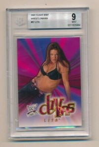 2001 Fleer WWF WWE Wrestlemania #67 RC Lita BGS 9