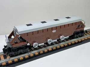 LEGO MOC Grain Carrier Train Carriage 12V 9V Town City Trains - Picture 1 of 8