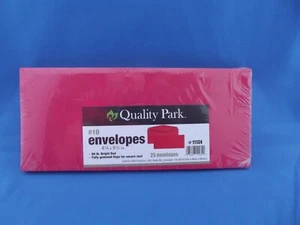 Quality Park Colored Envelope Traditional #10 Red 25/Pack 11134 - Picture 1 of 4