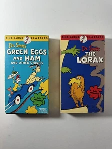 Dr. Seuss The Lorax & Green Eggs And Ham (VHS, 1994) - Picture 1 of 7