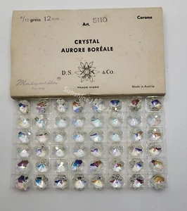 Factory Pack Swarovski Crystal 12mm Clear AB Daisy 5110 Beads; 48pc - Picture 1 of 2