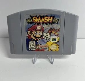 Super Smash Bros. Video Game Cartridge (Nintendo N64 1996) Sticker damage - Picture 1 of 8