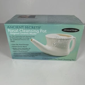 Olla de limpieza nasal Ancient Secrets "Neti Pot" NUEVA SELLADA - Imagen 1 de 4