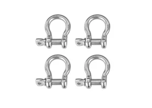 4x Marine Bow Shackle 5/8" Stainless Steel Clevis D-Ring 304 Sailboat Rigging - Picture 1 of 5