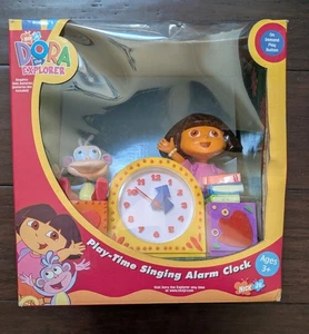 Dora The Explorer Play-Time Singing Alarm Clock Dora & Boots 2002 New Rare VTG - Picture 1 of 2