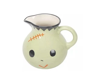 Temptations 1.5 Qt. Pitcher Frankie 7” x 6” Ceramic Halloween Frankenstein Jug - Picture 1 of 23
