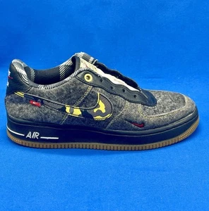 Nike Air Force 1 Low Denim Remix 2020 Gym School Shoes Sneakers Size 5.5Y - Picture 1 of 11