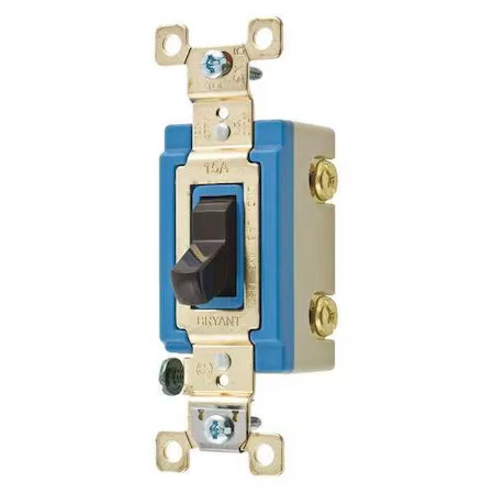 Interruptor de pared Bryant 4802, marrón, 15A, interruptor de 2 polos Foto 1 de 1