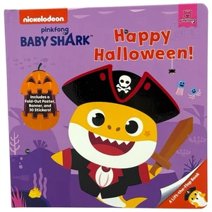 Pinkfong Baby Shark Happy Halloween Hardback Book First Edition BRAND NEW - Foto 1 di 4