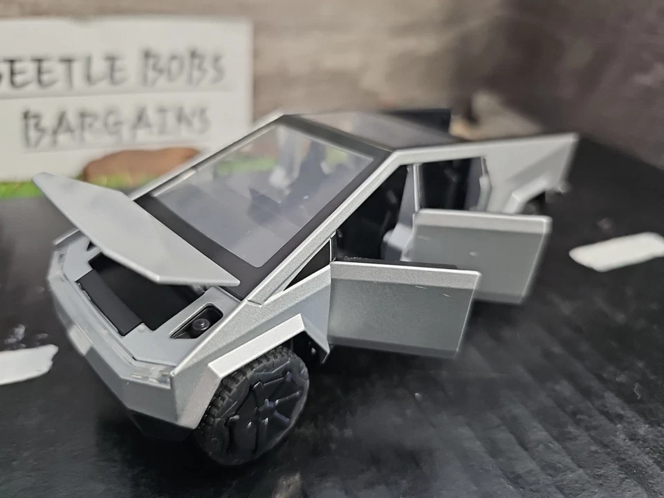 XHO Tesla Cybertruck 1:32 Scale Diecast Pullback Truck NO BOX Needs Batteries  - Image 1 of 4