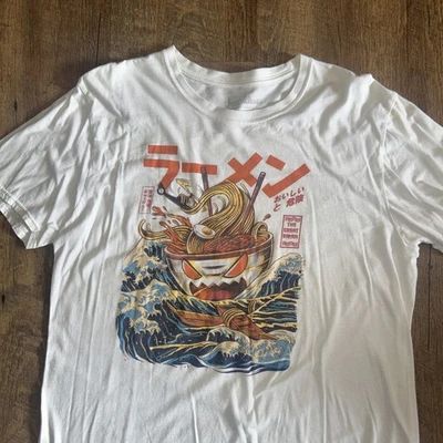 Camiseta De Colección Threadless The Great Ramen Fideos Manga Corta, Hombre/Mujer L Foto 1 de 4